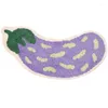 Carpets Eggplant Bathroom Rug Fluffy Carpet Toilet Kitchen Area Floor Mat Door Mats Soft Anti Slip Pad Home Kids Room Nursery Decor