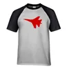 Herren-T-Shirts, klassischer Warplane-Druck, Erwachsenen-Shirt, Raglanärmel, Baumwolle, Herren-T-Shirts, T-Shirt-Oberteile