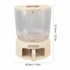 Storage Bottles Grain Dispenser Multi Grids Large Capacity Food Grade Material Rice Bucket Rotation For Househeld Organizer