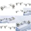 Cuff Links Luxury Mens Sier Knotted Cufflinks Shirt Business Accessories Drop Delivery Jewelry Tie Clasps Dhbjq