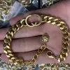 Women Men Letter Cuban Link Chain Bracelet Tiger Head Bracelets for Gift Party Fashion Jewelry