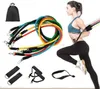 11 stuks fitness weerstandsbanden set oefenbuizen rubberen band geweldig voor weerstandstraining workout yoga pilates thuisapparatuur Alkingline