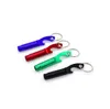 Multifunctional metal Whistle Keychain Outdoor Gadgets Aluminum alloy bottle opener Emergency Survival tool For Camping Hiking Training keyring whistles