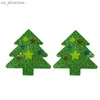 NOTCC 10 Paires Vert Paillettes Arbre De Noël Sein Pasties Jetable Corps Décoration Poitrine Autocollants Mamelon Couvre pour Femmes L230523