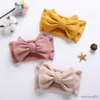 2PCS Hair Accessories New Baby Headband Children's Big Bow Band Double Newborn Warm