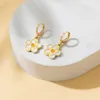Charme perdu dame nouvelle mode fleur papillon boucles d'oreilles alliage bijoux direct R230603