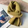 Scarves Men Scarf Winter Windproof Solid Color Soft Thick Knitting Keep Warm Cozy Unisex Korean Style For Outdoor