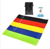 fitnessapparatuur op maat bedrukt logo 5-niveau oefenweerstandsbanden set latex kracht buit heup cirkel lus fitness trainingsband set