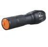 USB wiederaufladbare T6-Taschenlampe mit eingebautem 18650-Akku. Taktische Taschenlampen, wasserdichte Outdoor-Camping-Wander- und Jagdlampen