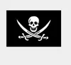 Большой черный веселый роджер пиратские флаги Хэллоуин