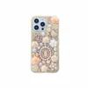 Étuis de luxe à fleurs en strass pour iPhone 15 13 11 14 Pro MAX X XS MAX XR 12 Pro 14Plus 15Pro 15ProMax, coque arrière en cristal 3D pour femmes