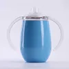 Sippy Cup Egg Mug Toddler Tumbler 2-Function 9oz 304 Stainsal Steel Feach Facuum Double Wall Cups Coups Milk Thermos Glass