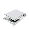 210 * 130cm Outdoor Sport Climbers Life-saving Emergency Blanket Survival Rescue Insulation Curtain Blanket Silver survival warming pads