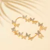 Charme perdu dame lumière luxe papillon fleur boucles d'oreilles Super fée haut de gamme bijoux pour femmes R230603