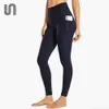 Damen-Leggings, Damen-Workout-Leggings, Nacktgefühl, Cargo, hohe Taille, athletische Yoga-Hose, elastisch, schlank, sexy Hose, Hüftheben