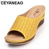 CEYANEAO Estate Calzature da donna Sandali con strass Sandalo con zeppa ortopedico da donna Pantofola Donna Infermiera medica Zoccoli Pompa L230518