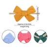 2 Stuks Haaraccessoires 1Pc Zoete Effen Kleur Bows Met Elastische Band Katoenen Baby Hoofdband Voor Kinderen Meisjes Tulband hoofddeksels