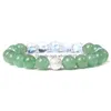 Perlé Naturel Vert Aventurine Pierre Brins Bracelets Perles Verre Cristal Charme Bracelet Pour Femmes Fille Dame Bijoux Cadeaux Drop Del Dhdyg