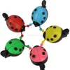 Lovely Kid Beetle Ladybug Ring Bicycle Handlebar Bell For Cycling Bicycle Bike Ride Horn Alarm Bike Trumpet Horn Free Shipping