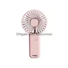 Usb Gadgets Handheld Mini Fan Portable Pocket Hand Held Fans Rechargeable 3 Speed Personal Desk For Student Home Office Summer Drop Dhxkr