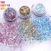 Supplies TCT330 Hexagon Chunky Iridescent Rainbow Nail paillettes ongles Art Decoration Corps Face Paint Tatouage