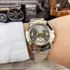 Black Dial Gold Bezel 40 Code Fashion Mens Watches Stainless Steel Strap Casual Business Watch Mechanical Movement Automatic Wristwatch