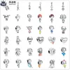 Para pandora charms autênticos 925 contas de prata Metal Beads Boy e Girl Bead