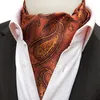 Bow Ties Gentleman Style Large Pattern Polyester Jacquard Men's Scarf Vintage Tie Business Casual Men Trendy Cravat