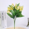 Decorative Flowers 7 Branches Realistic Lily Of The Valley Flower Faux Artificial For DIY Wreath Home Wedding Decoration