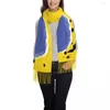 Sciarpe da donna lunghe The Gold Of Azure Women Winter Thick Warm Nappa scialle Wrap Joan Mirò Abstract Art Scarf