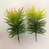 Flores decorativas NuoNuoWell 2xArtificial Fleshiness Cactus 8.3'' Pine Needle Suculent Plant Flower Home Varanda Decor