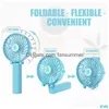 Usb-gadgets Oplaadbare ventilator Ventilatie Opvouwbare airconditioning Koeler Mini-aangedreven Handbediende koeling Voor Drop Delivery Computer Dhmks