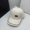 nieuwe stijl eenvoudige ontwerper merk brief bal caps vizieren hoeden beroemde vrouwen effen kleur puur katoen borduurwerk koepel baseball cap outdoor strand sport hoed