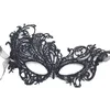 Esclusiva maschera di pizzo nero addensato, mezza faccia da festa con rose rosse, palla per il trucco di Halloween, maschera per gli occhi sexy e divertente MJ-0007