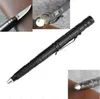 Multifunktion Taktisk penna med LED-ficklampa Survival Knife Tool för utomhuscamping Vandring Självförsvar EDC-verktyg Portable Emergency Pen