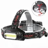 New Led Headlight Glare White Red Green Three-Source T6 Cob Head-Mounted USB Charge 18650 battery Rotating Multi-Functional Headlamps Alkingline