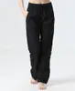 Lu Lu Yoga Align Lady Perfekt übergroße Hose Sport-Sweatpant Frau gerades Bein Freizeithose voller Länge Taschen Tanzstudio Yogas Hose Po