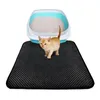 Mattor dubbelskikt Nonslip Sand Cat Pad Pet Cat Kull Mattor Toalettläder Vattentät Clean Pad For Cats House Clean Accessoarer