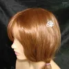 Grampos de cabelo com strass floral tiara charme animais de estimação ou meninas clipe jóias ornamento acessórios 6 pçs lote frete grátis