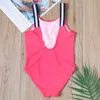 New High Quality Star Girl Cute Children's Baby Stripe Swimwear ST139 P230602