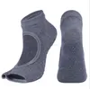 Moda Donna Traspirante Calzini senza schienale con punta aperta Yoga Pilates Calzino sportivo atletico Balletto Danza Esercizio Pantofola Floor Sox Antiscivolo Calza trampolino