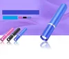 365nm Uv lumière stylo lampe de poche led violet lumières torche stylo mini rayons ultraviolets batterie lampes aluminium argent détecteur de fluorescence