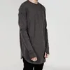 Men's T Shirts Casual T-shirt With Gloves Shirt Long Sleeve All Match Temperament Pure Color