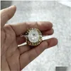 Cluster Rings Fashion Souvenir Edmonton1983 1984 1985 1987 1988 1990 Championship Ring Bag Parts Drop Delivery Jewelry Dhzal