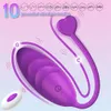 10 vibrations des œufs vibrants Vaginal Ball Wireless Remote Saut Eggs Gsage G-point de stimulation Clitoris Stimulation pour femmes