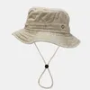 Chapeaux à large bord 2022 pur coton coloré seau pêcheur voyage en plein air chapeau de soleil pour hommes et femmes 130 G230603