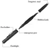 Многофункциональная тактическая ручка со светодиодным фонариком для выживания фонарика для на открытом воздухе поход по пешеходным походам самооборона