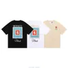 Designer Fashion Clothing Tees Tshirt Niche Fashion Rhude Maroc Imprimé Double Fil Pur Coton Tshirt À Manches Courtes pour Hommes Femmes Coton Streetwear Tops Casual S