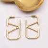 Fashion Hoop Earring Designers For Women Big Circle Hoops Gold Stud Earrings Studs ewelry Earring Wedding Party Gift