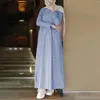 Etnik Giyim Kadın Müslüman Abaya Elbise Dua İslami Tam Uzunluk Kaftan Bıçap Dubai Maksi Olgun Kadın Elbiseler